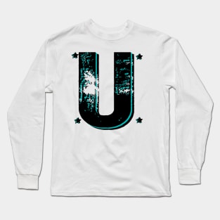 AlphaT u Dynamic Printed Design Long Sleeve T-Shirt